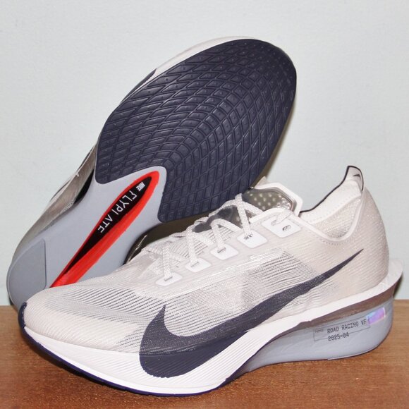 Nike ZoomX VaporFly Next% 4 Running Shoes Womens 8.5 9.5 White Silver